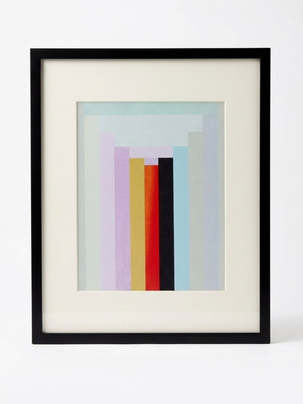Threshold Gallery Wall Black Frame 17x21 & Custom Modern Giclee Art Print 11x14